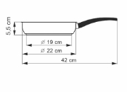 KOLIMAX Pánev FLONAX STANDARD, 
průměr 22 cm